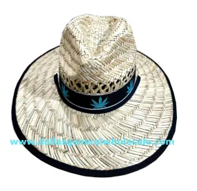 Adults Summer Marijuana Straw Hats Wholesale