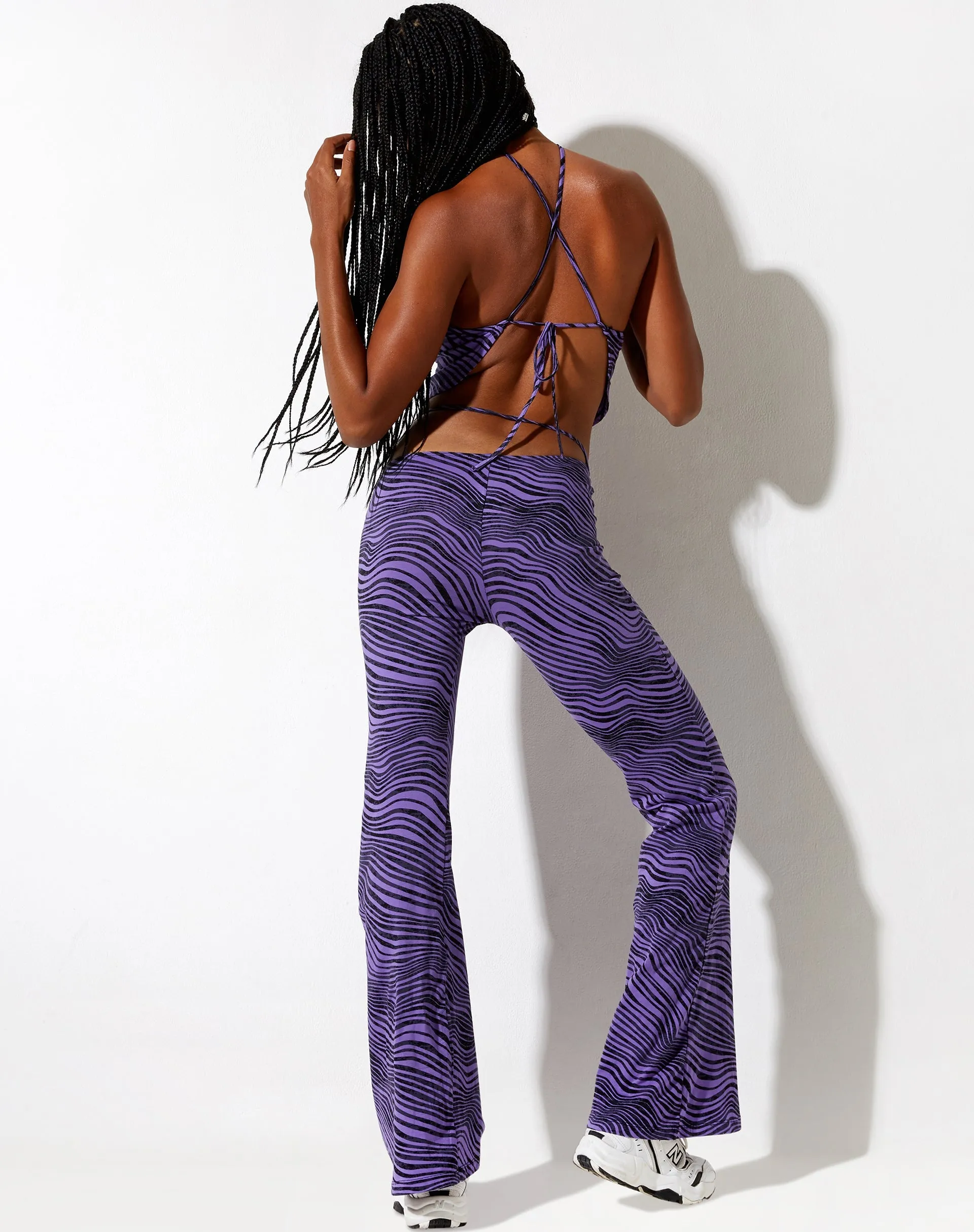 Asmi Crop Top in Desert Terrain Purple