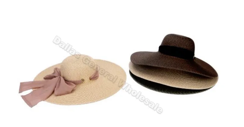 Beach Floppy Straw Hats Wholesale