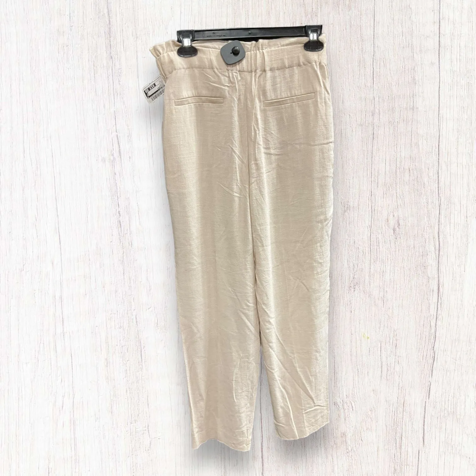 Beige Pants Linen Bar Iii, Size L