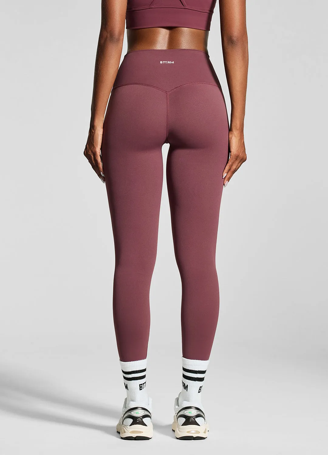 Burgundy ⅞ Leggings