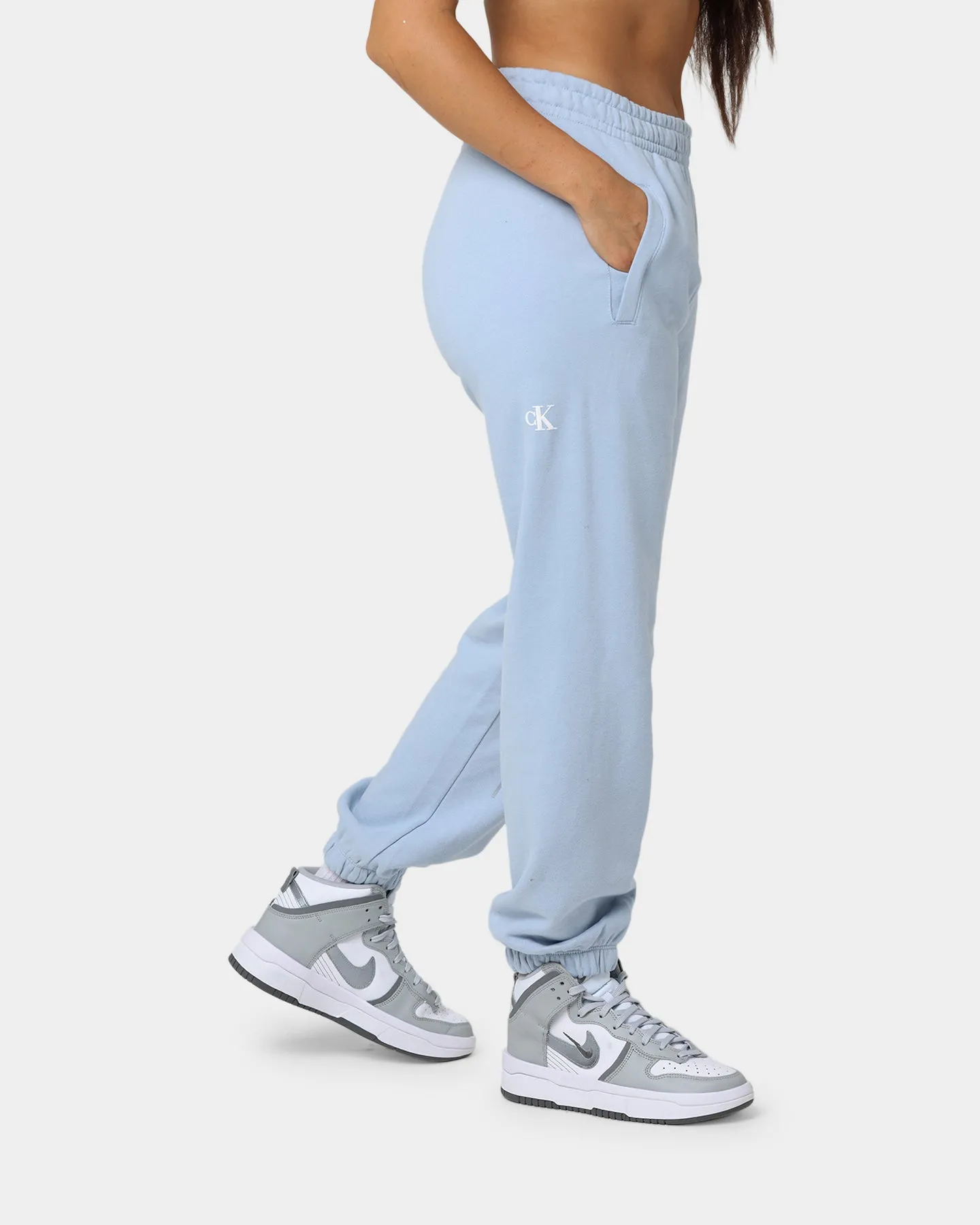 Calvin Klein Women's 2Tone Monogram Joggers Bayshore Blue