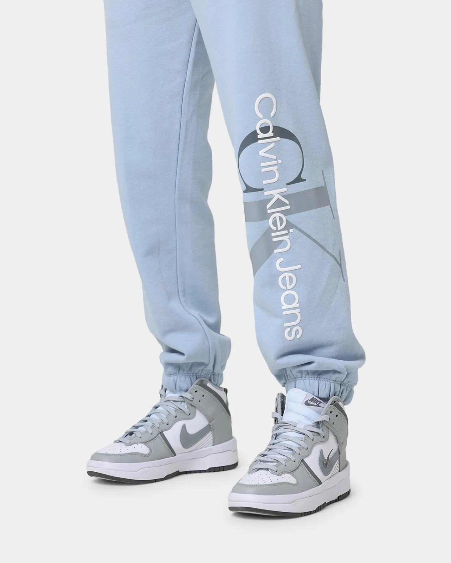 Calvin Klein Women's 2Tone Monogram Joggers Bayshore Blue