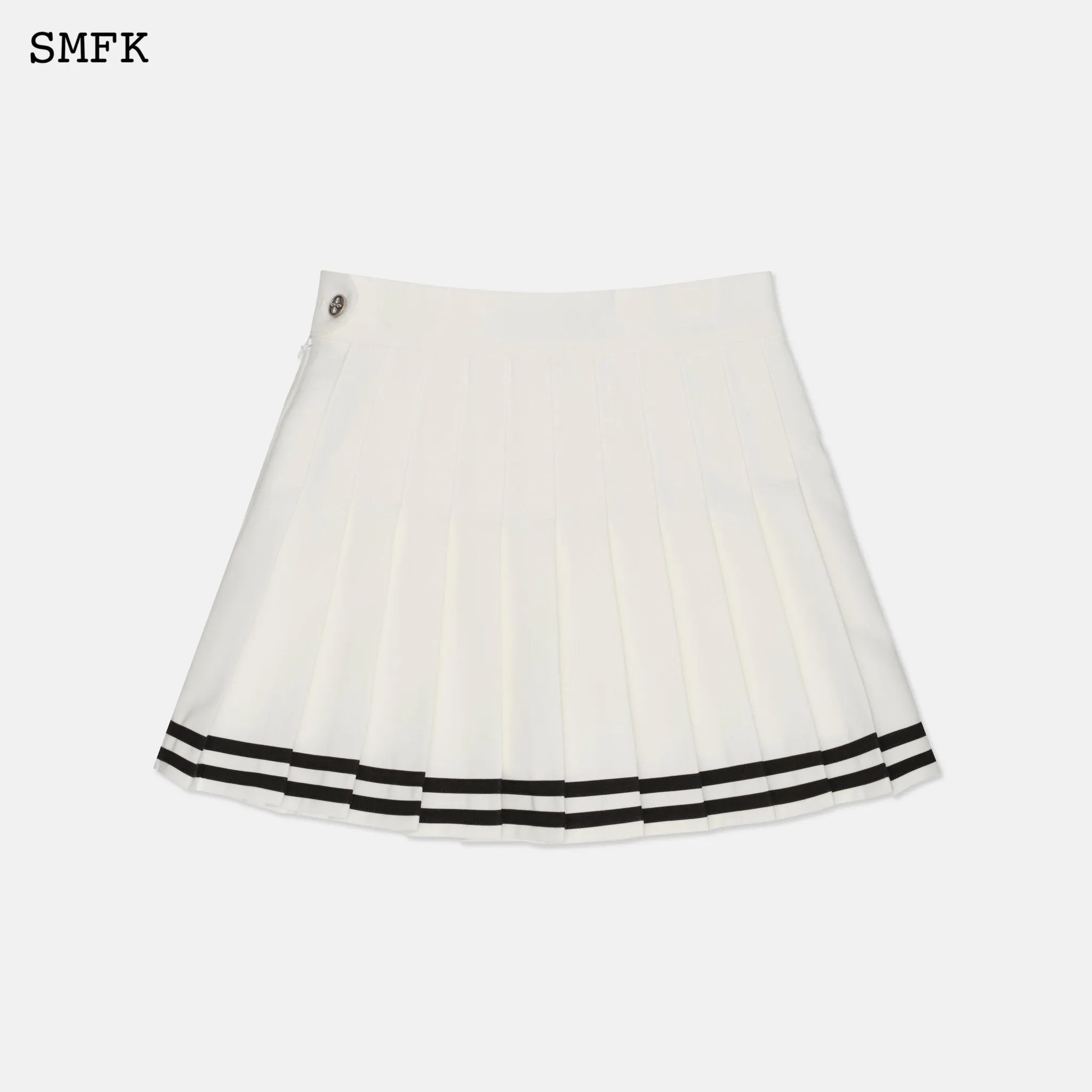 Compass Academy White Pleated Skirt