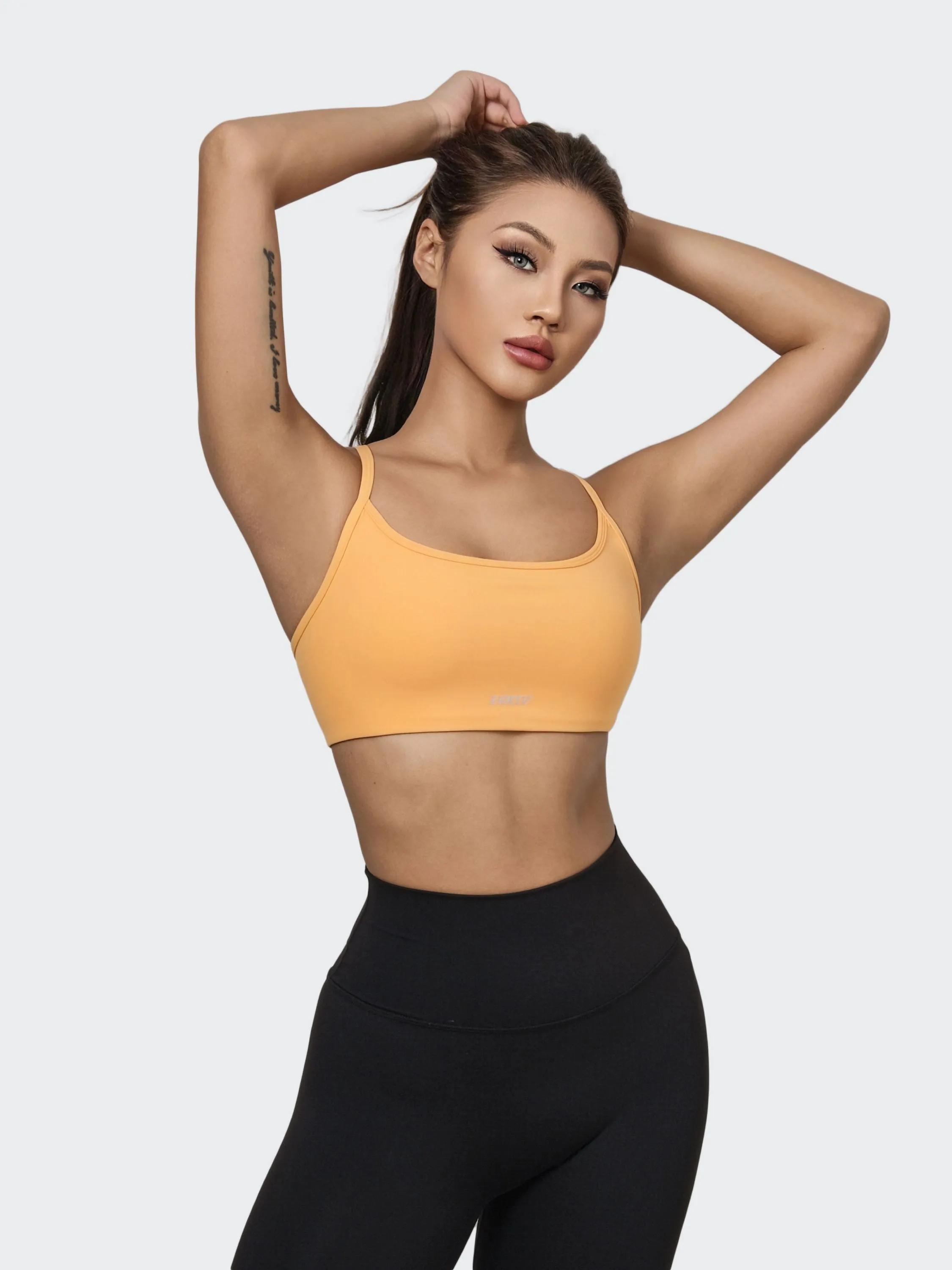 Crossover Open Back Sports Bra