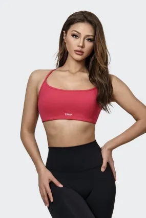 Crossover Open Back Sports Bra