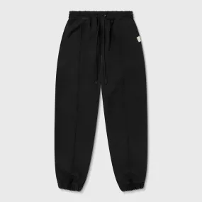 Curvy Logo Slim Jogger - Black