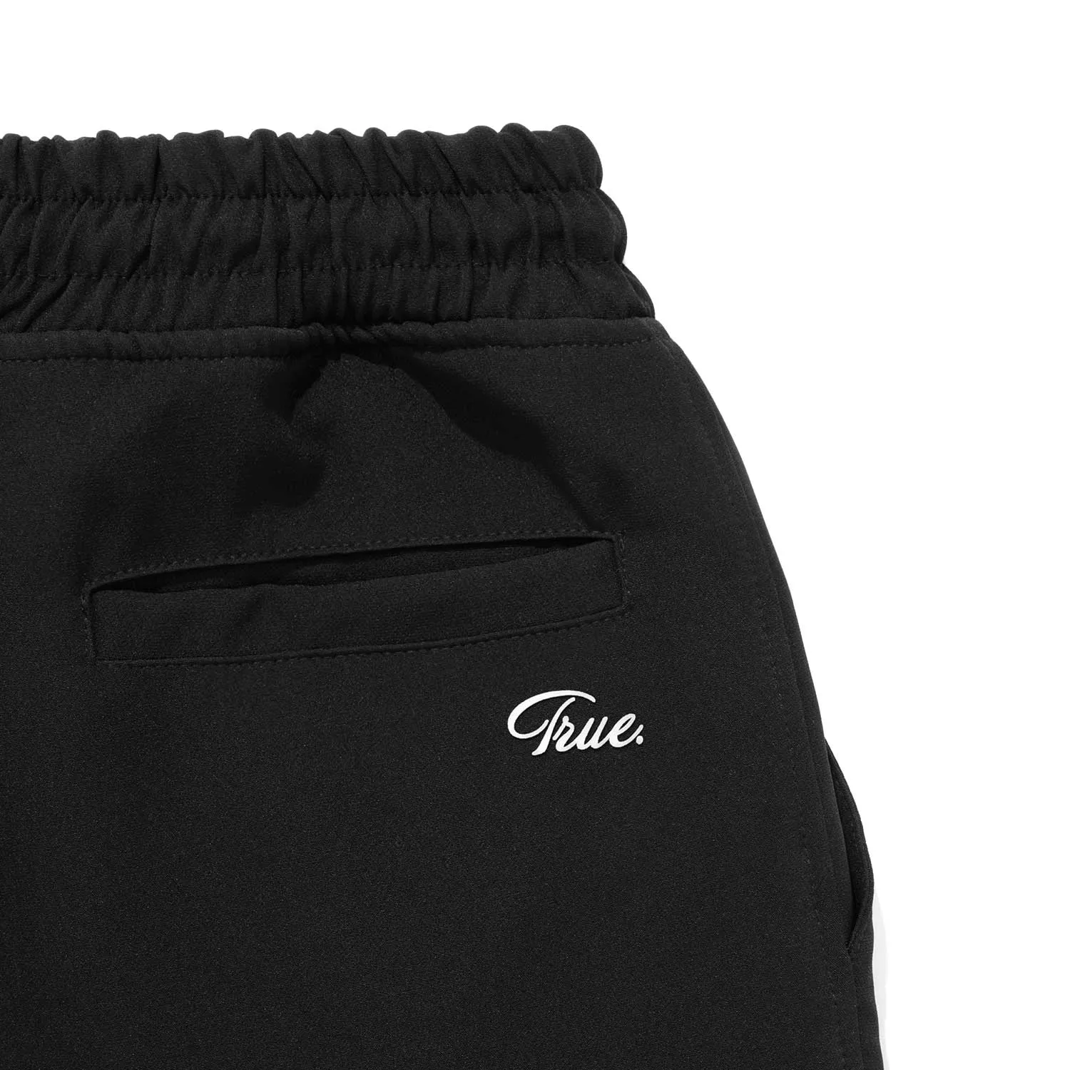 Curvy Logo Slim Jogger - Black