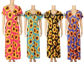 Cute Sunflower Sun Dresses Wholesale