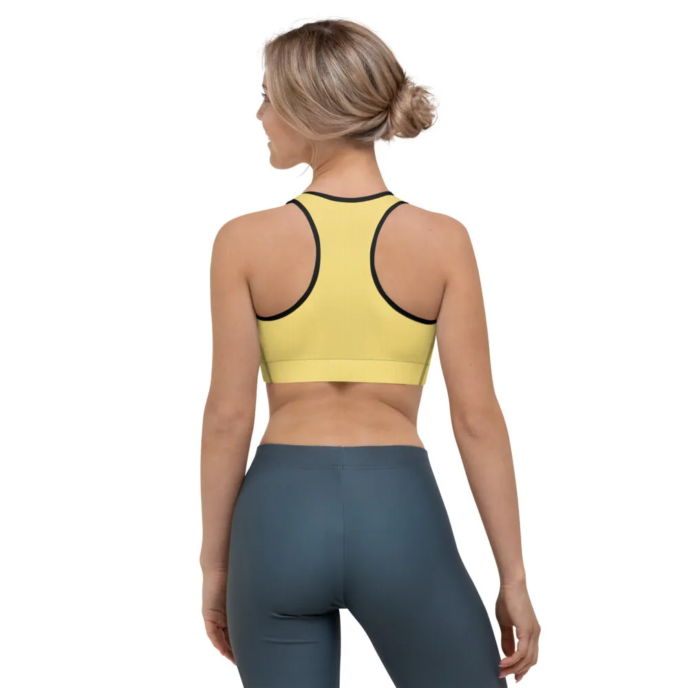 Daisy Yellow Sports Bra