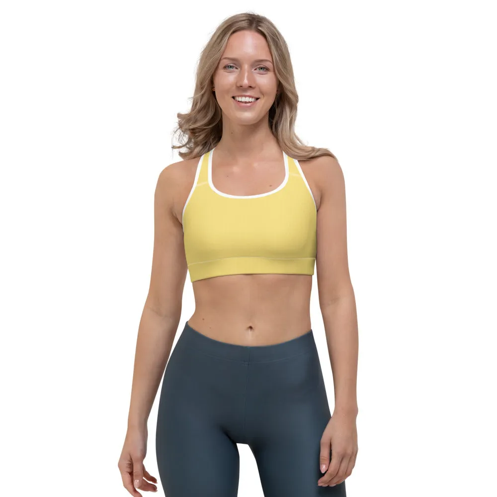 Daisy Yellow Sports Bra