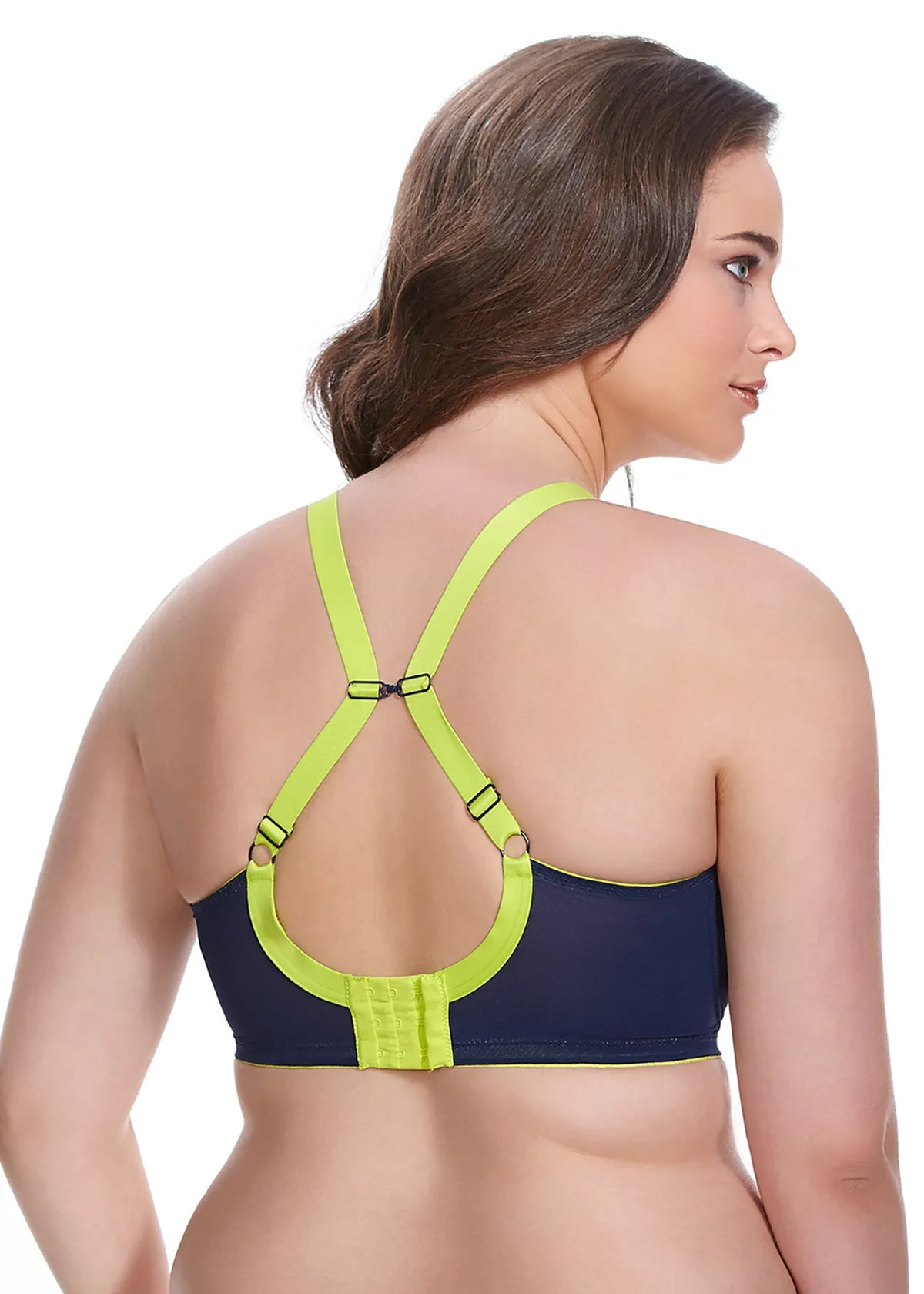 Elomi Energise Underwire Sports Bra With J Hook, Navy