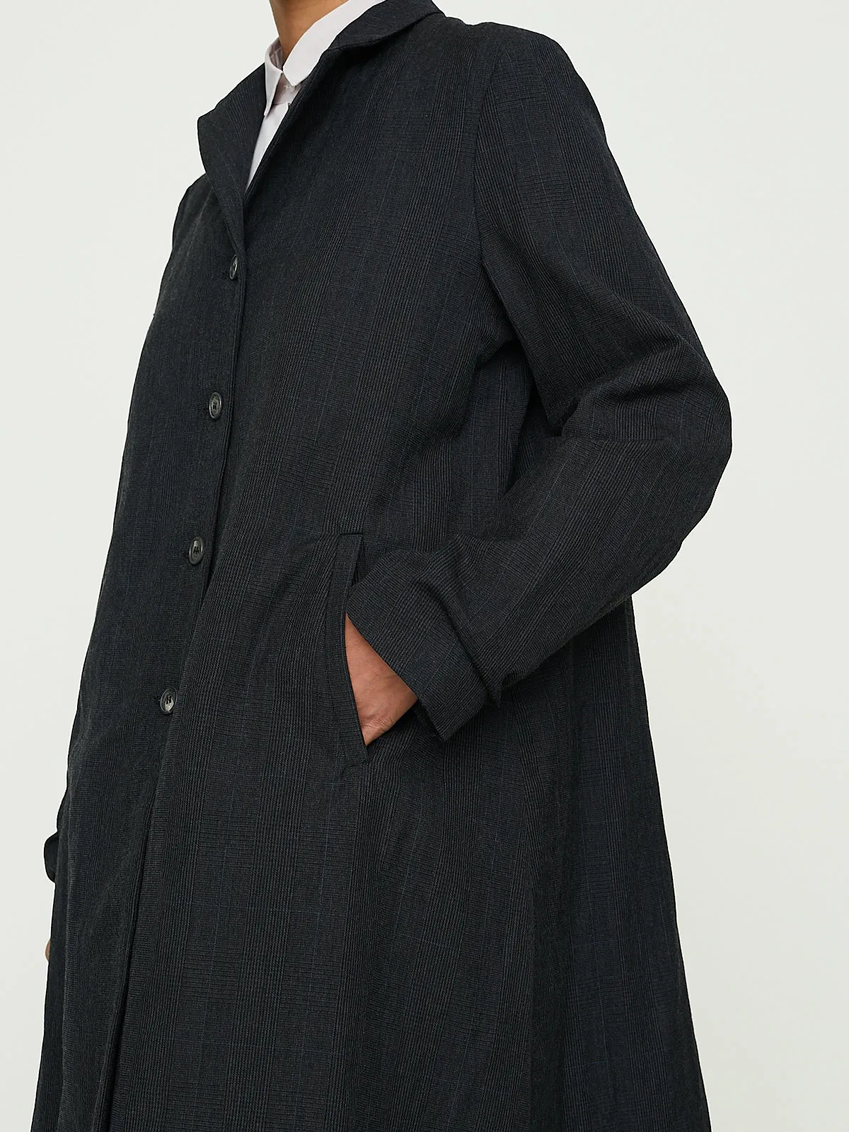 Farmer Coat in Charcoal Check