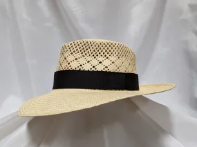 Fedora 6 7/8 - Natural (Montecristi Panama) #20-190 Open Weave