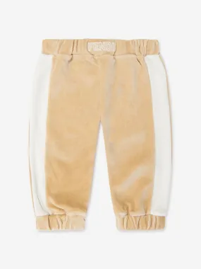 Fendi Baby Chenille Joggers in Beige