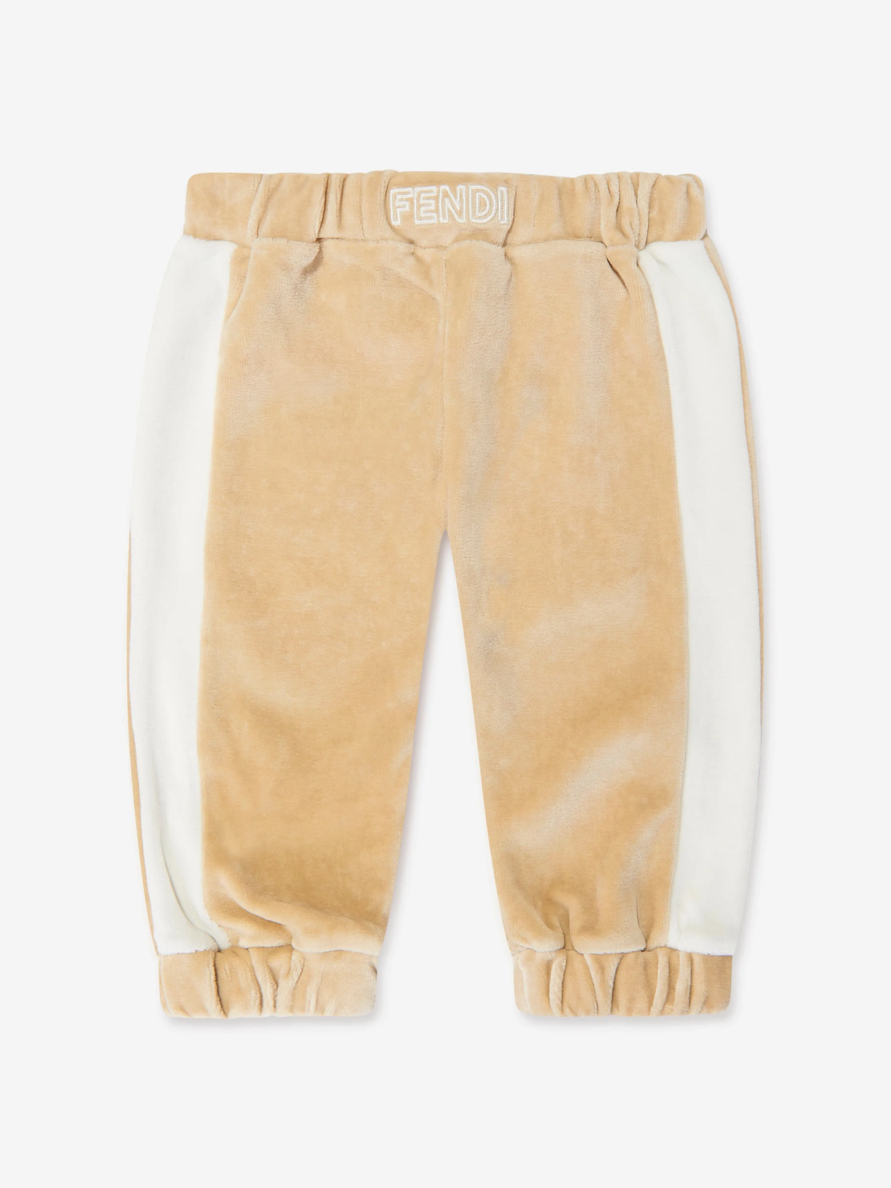 Fendi Baby Chenille Joggers in Beige