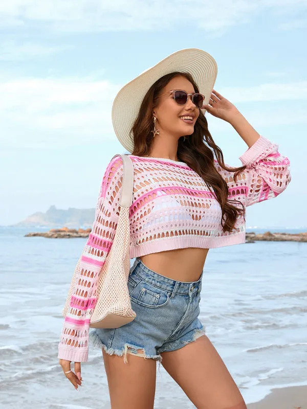 Free Spirit Artisanal Crochet Crop Cover-Up