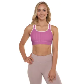 Fuchsia Bloom Padded Sports Bra