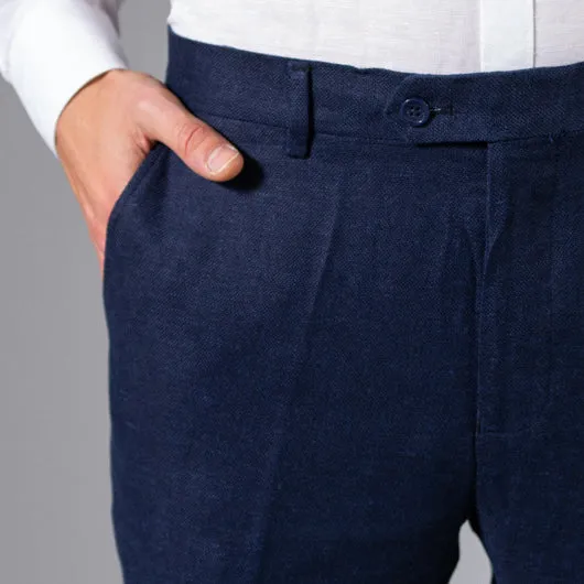 Indigo Cruise Linen Pants