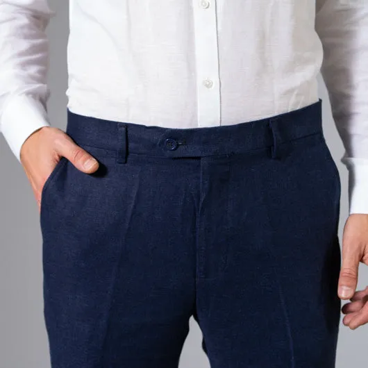 Indigo Cruise Linen Pants