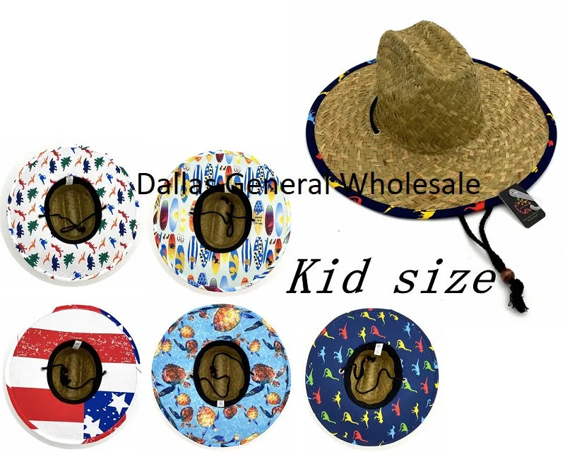 Kids Carton Straw Hats Wholesale