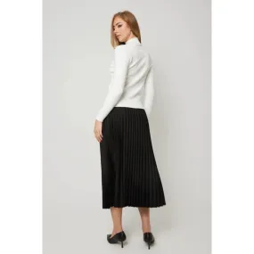 Ladies Elegant Pleated Midi Skirt, BGDK