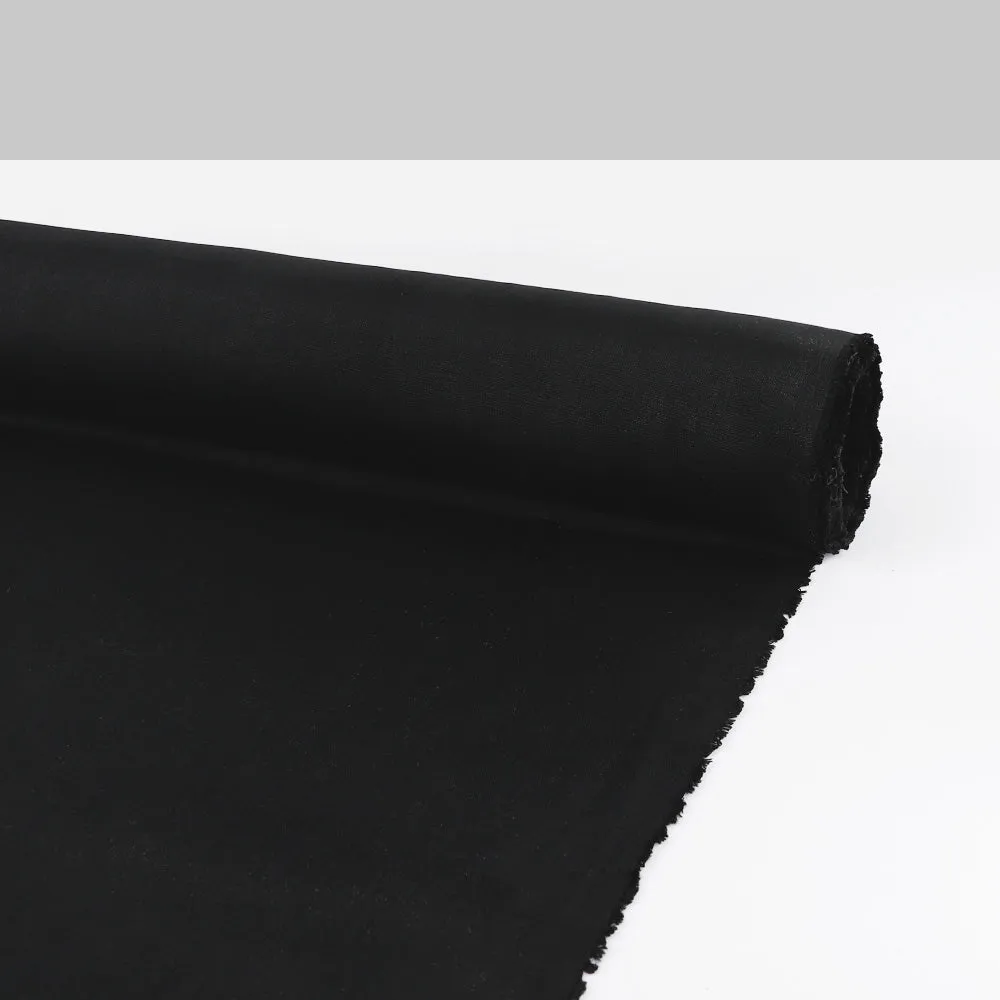 Lightweight Plain Weave Triacetate - Black