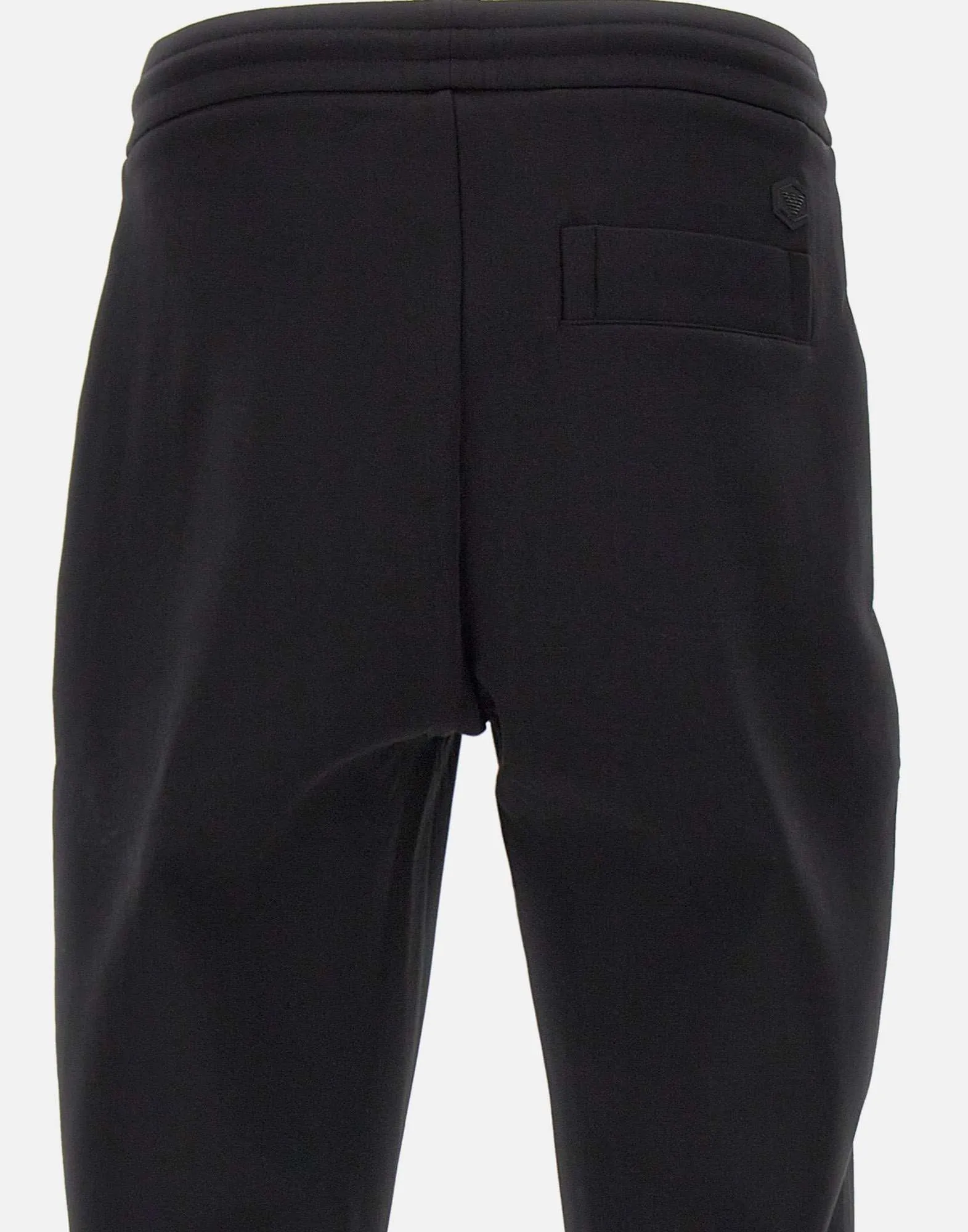 Men's Black Cotton Blend Jogger