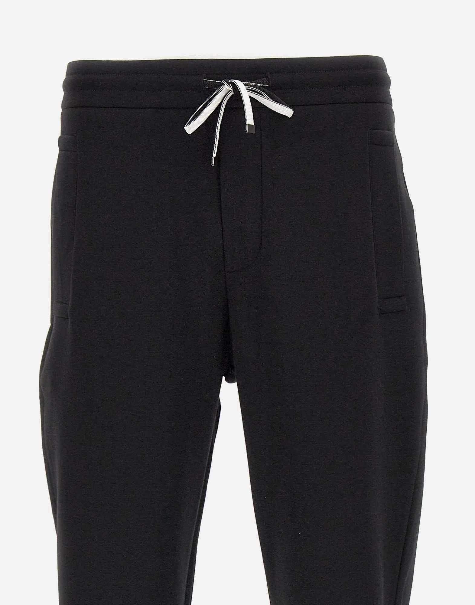 Men's Black Cotton Blend Jogger