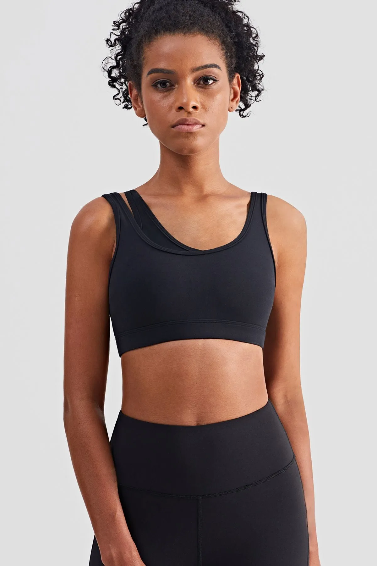 Mesh Insert Sports Bra Light Support