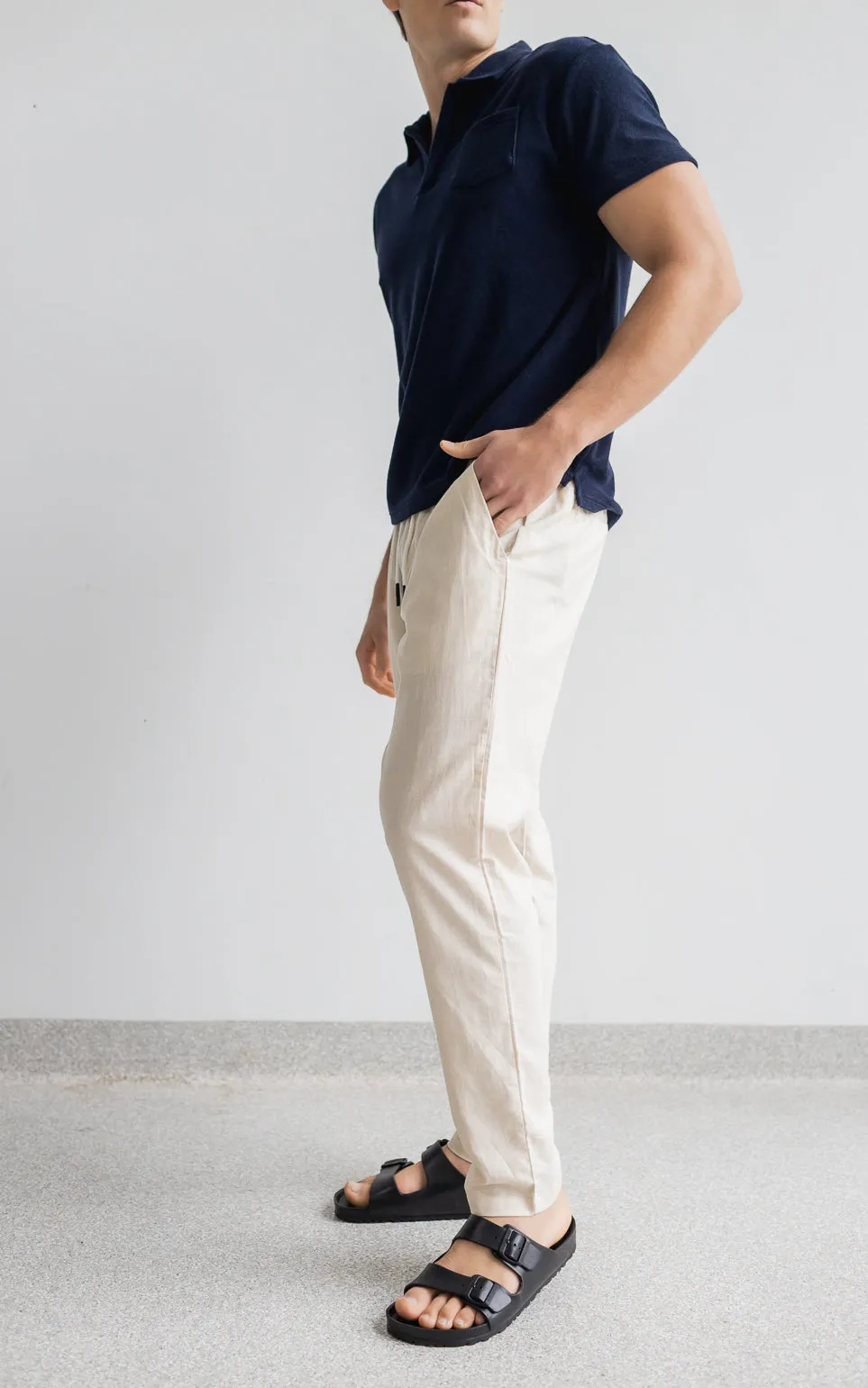 Noosa Linen Pants - Beige