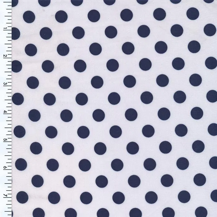 p-scp294-58 white/Navy dot | Printed Spandex