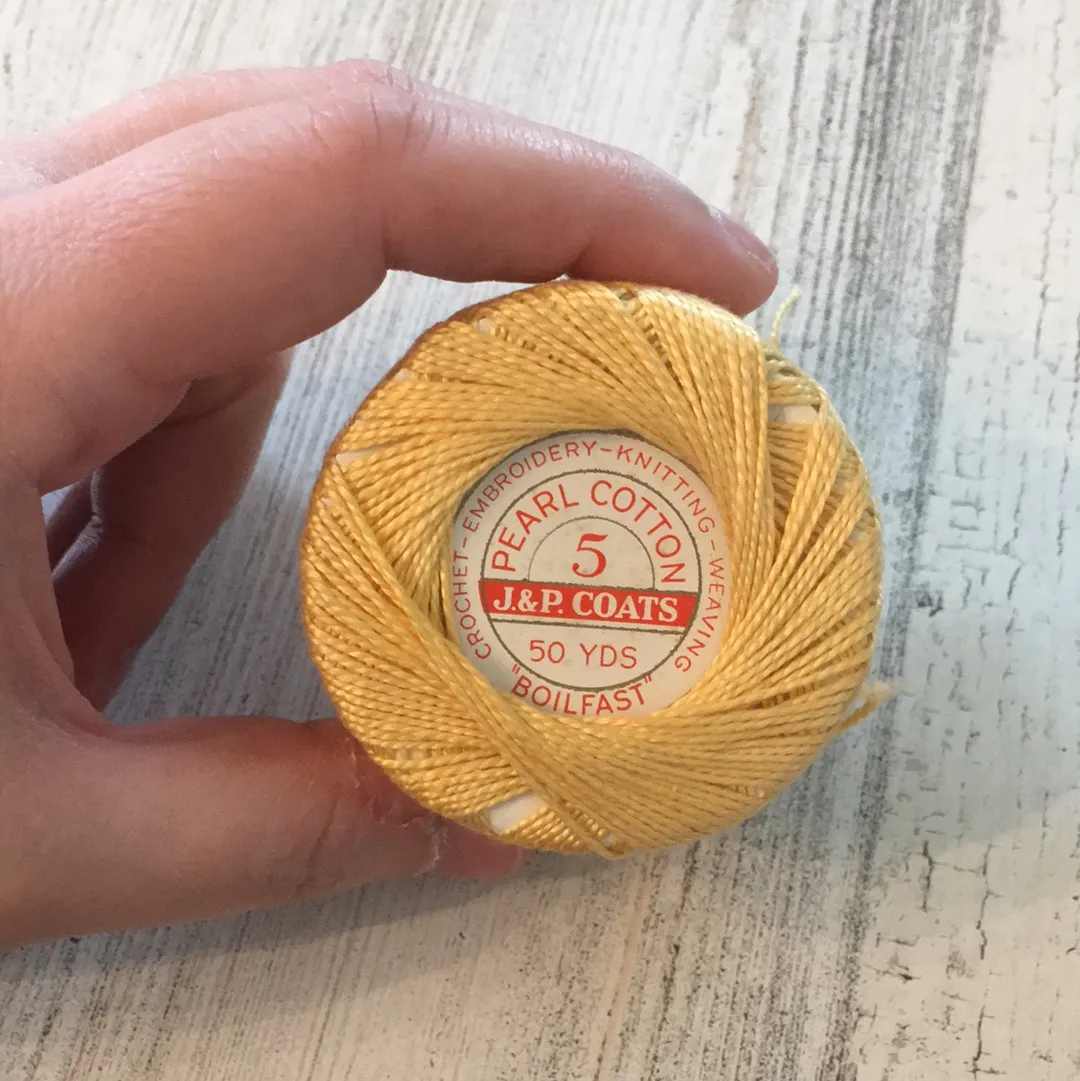 Partial Skein - J & P Coats Pearl Cotton Thread