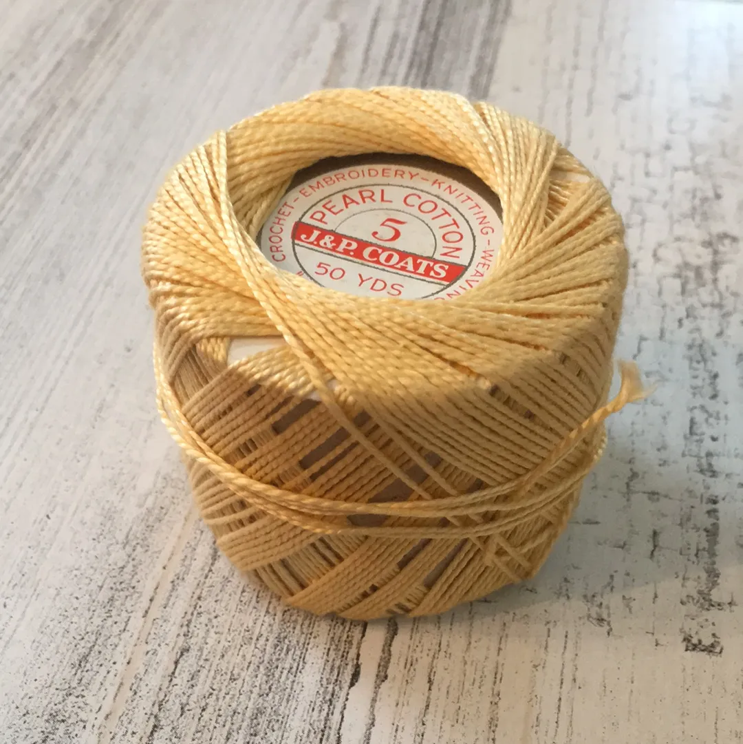 Partial Skein - J & P Coats Pearl Cotton Thread