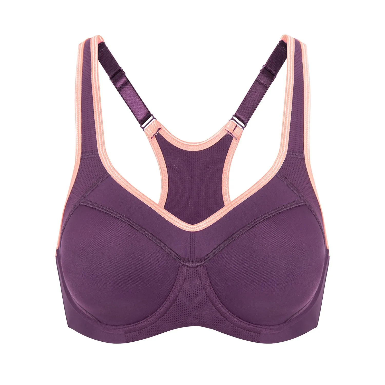 Plus Size High Impact Underwired Sports Bras (Size 34C - 42G)