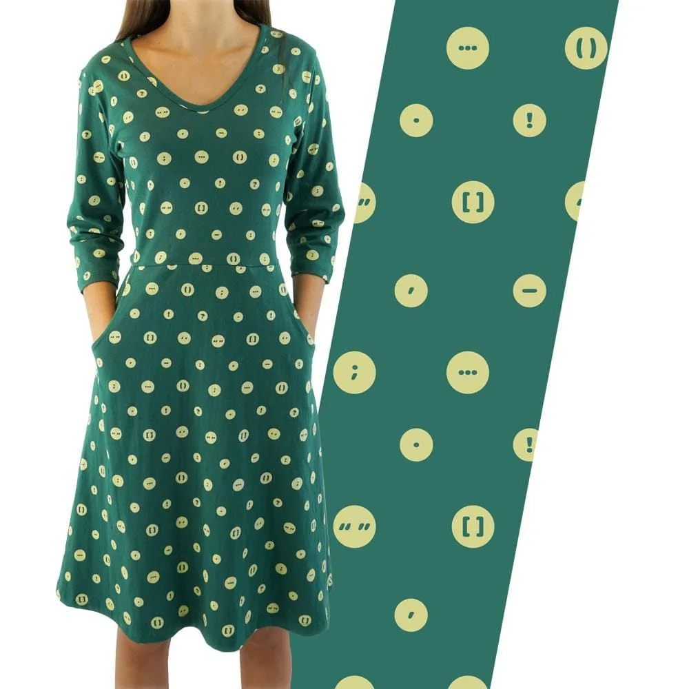 Punctuation Polka Marks Rosalind Dress