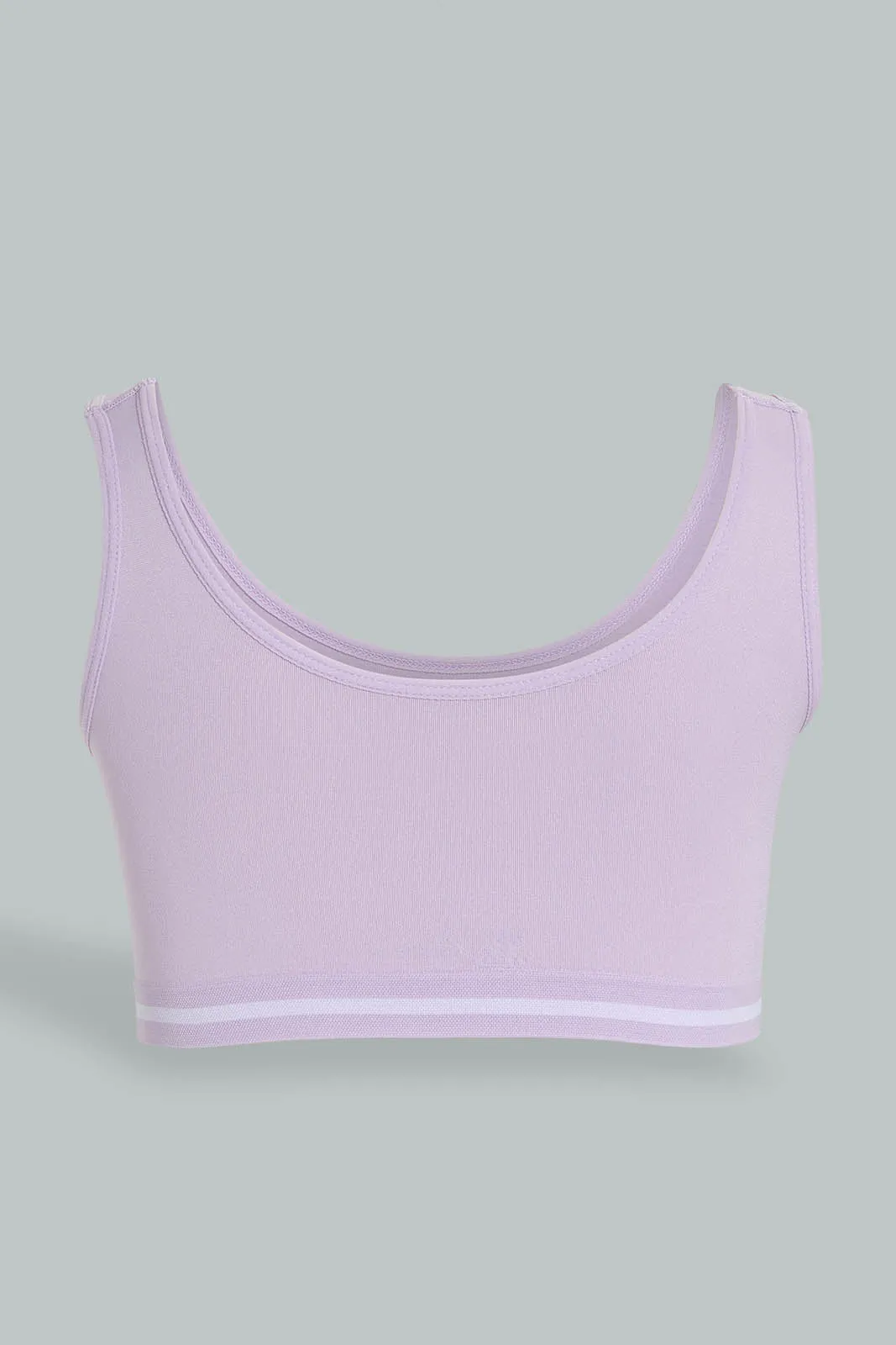 Purple And Grey Sports Bra (Pack of 2)