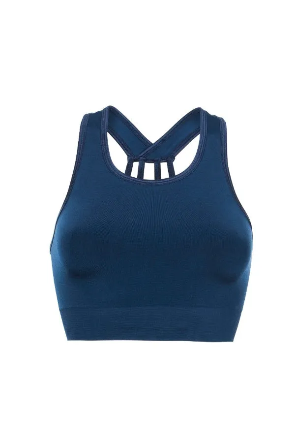 RUN & RELAX // TECH SPORTS BRA - MIDNIGHT BLUE