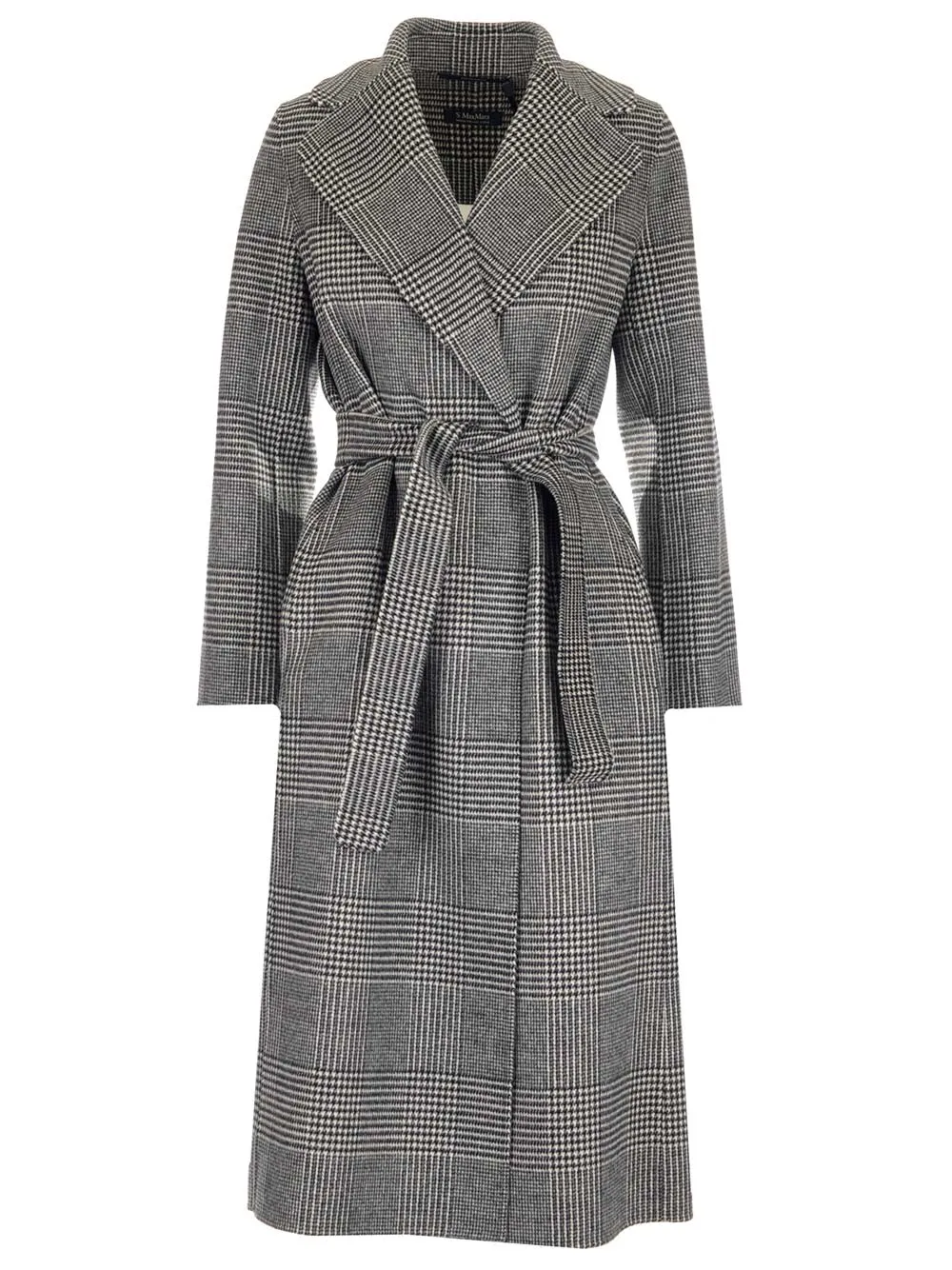 'S Max Mara Checked Belted Coat