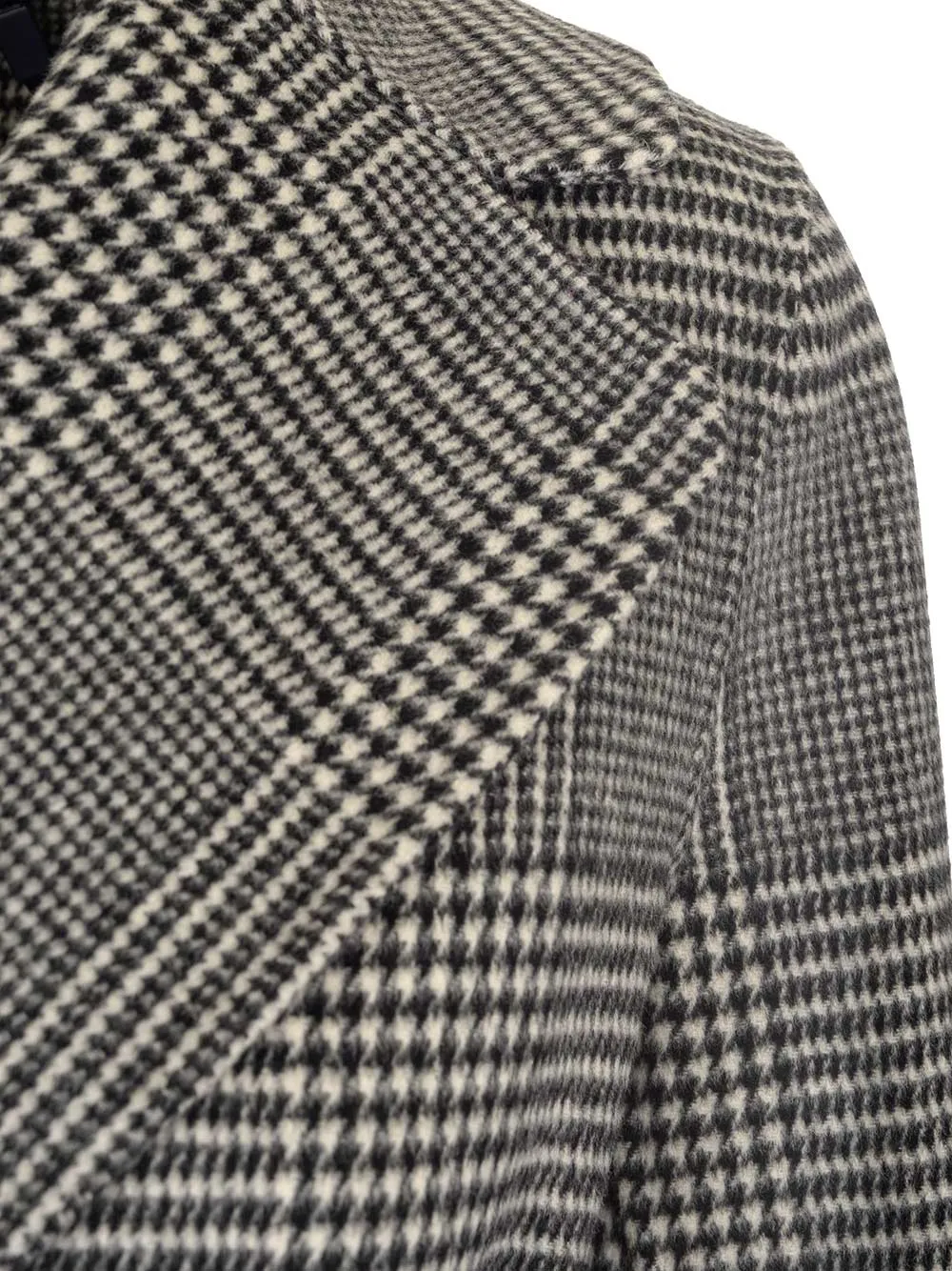 'S Max Mara Checked Belted Coat