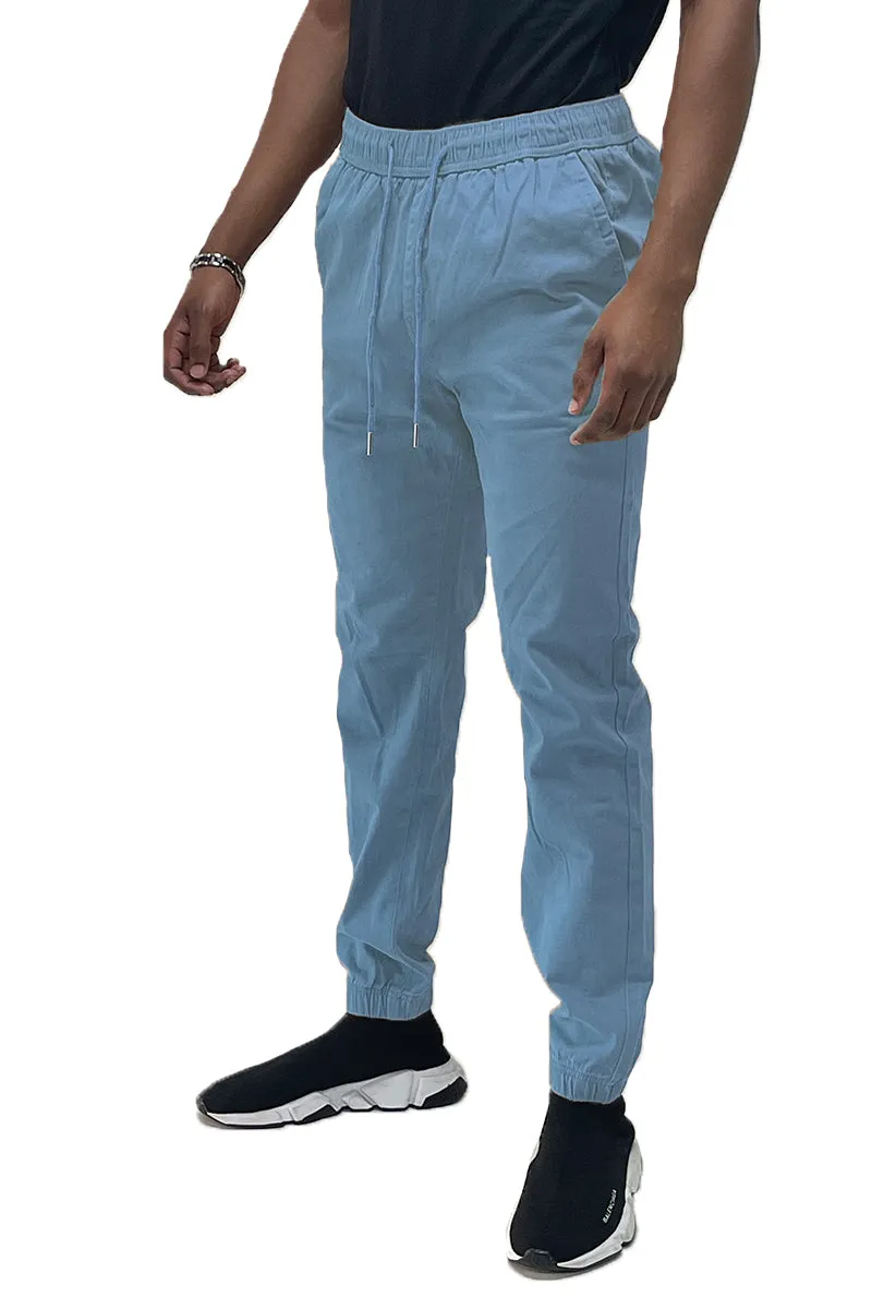 Sky-Blue Jogger Pants