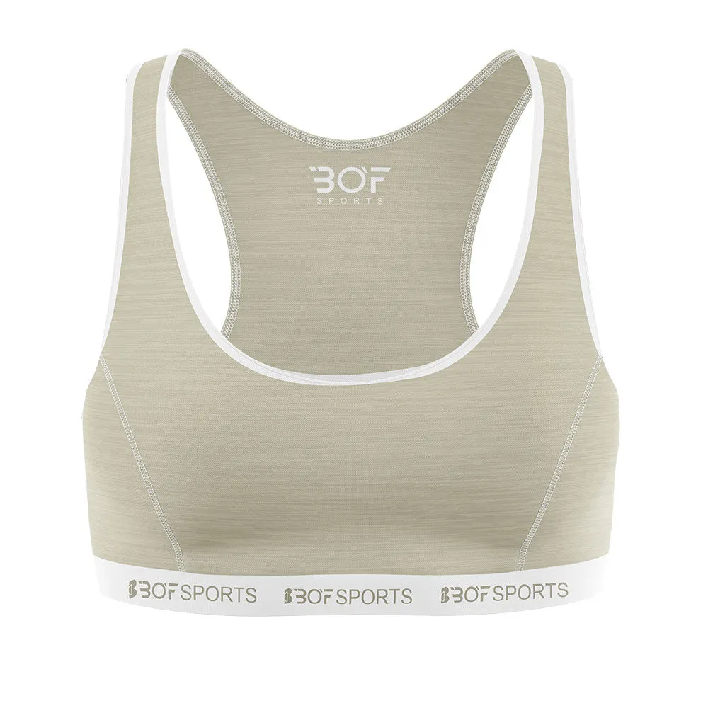 Sports Bra - Beige Melange