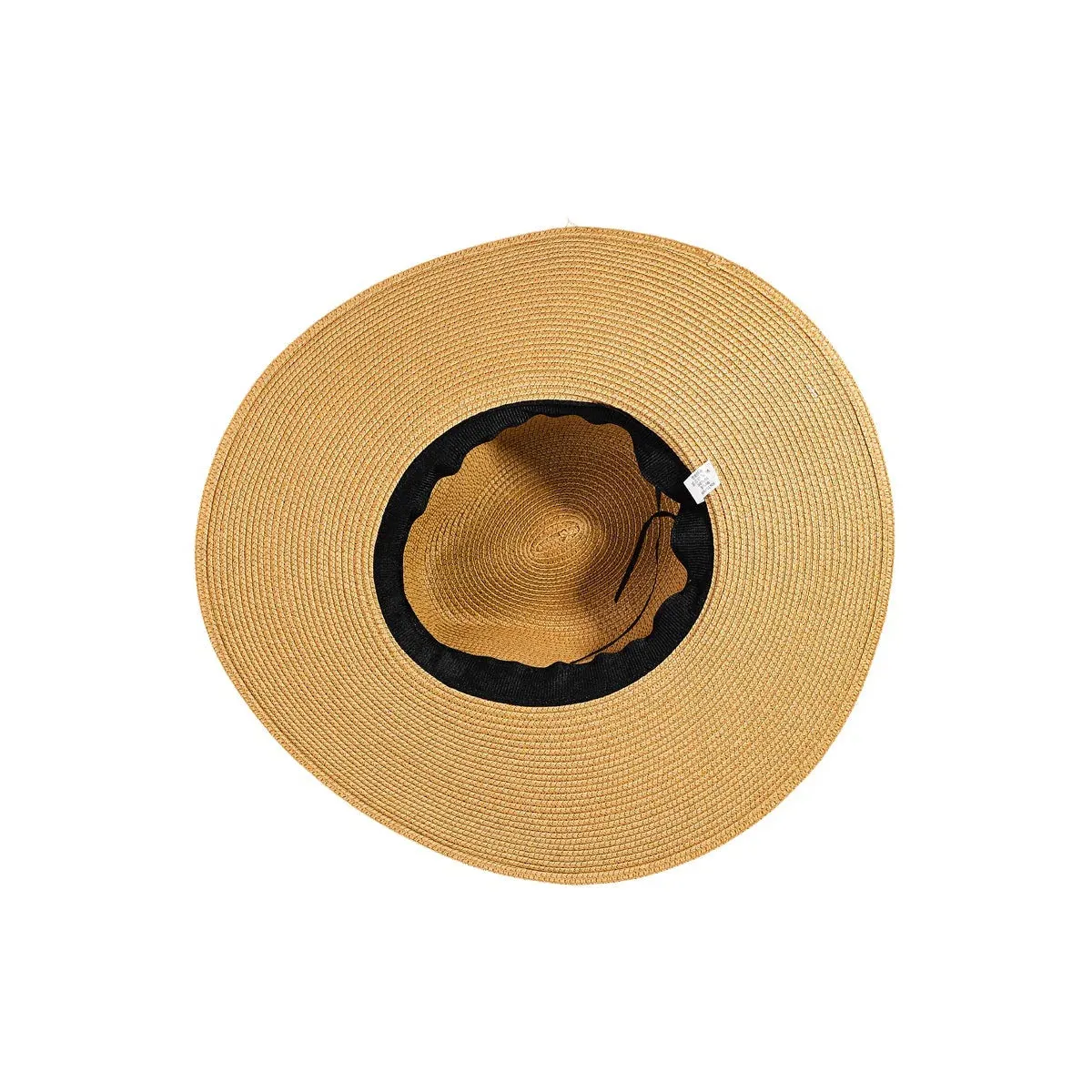 Straw Braided Rope Strap Fedora Hat