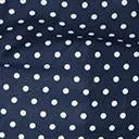 Unique Vintage Navy & White Pin Dot Print Darienne Swing Dress