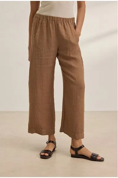 Velvet by Graham & Spencer Lola Pull On Linen Pants | Bark