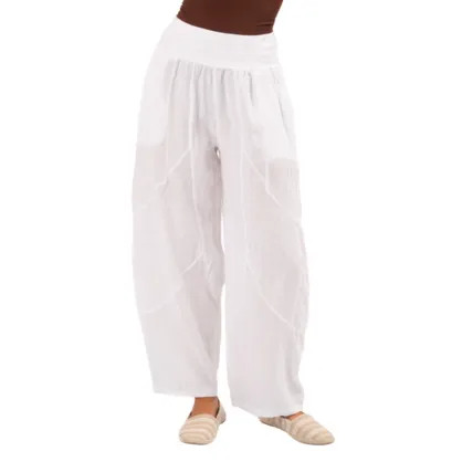 VM Mesh Panel Linen pants 6348