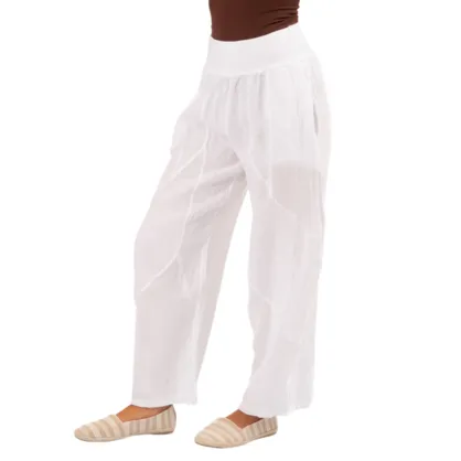 VM Mesh Panel Linen pants 6348