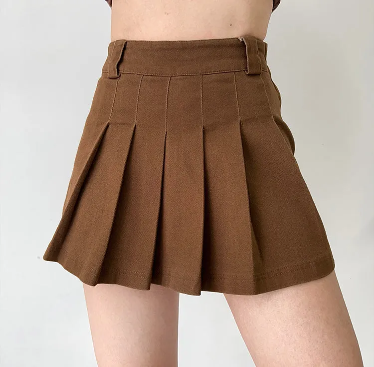 Wenkouban - Cedar Pleated Tennis Skirt