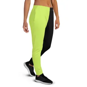 Women's Joggers, Mint and Black Two-Tone Style