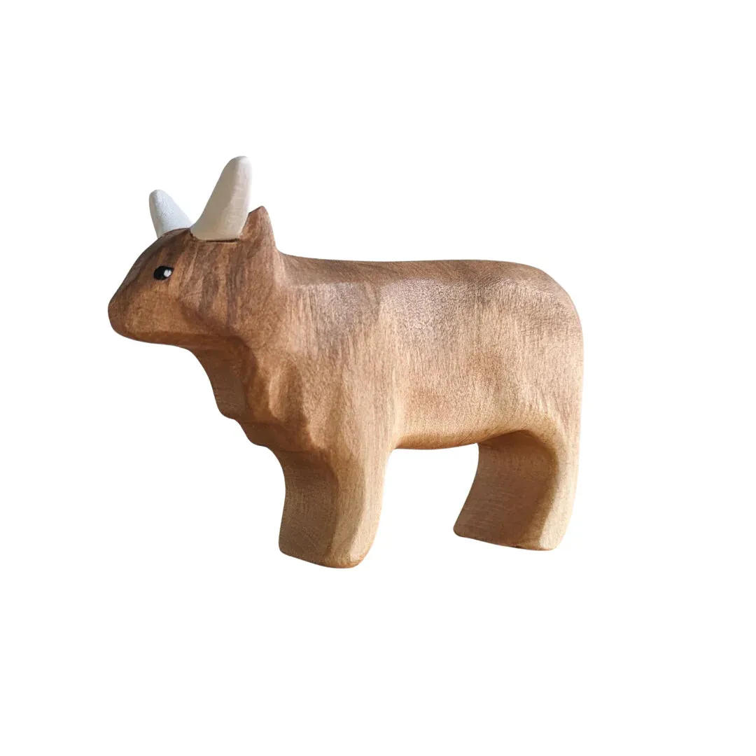 Wooden Highland Cow